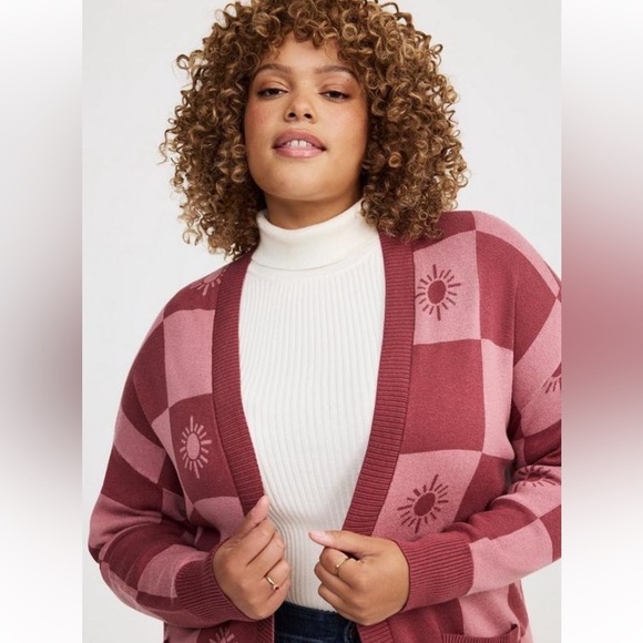 Torrid Pink Drop Cardigan - Picture 5 of 7